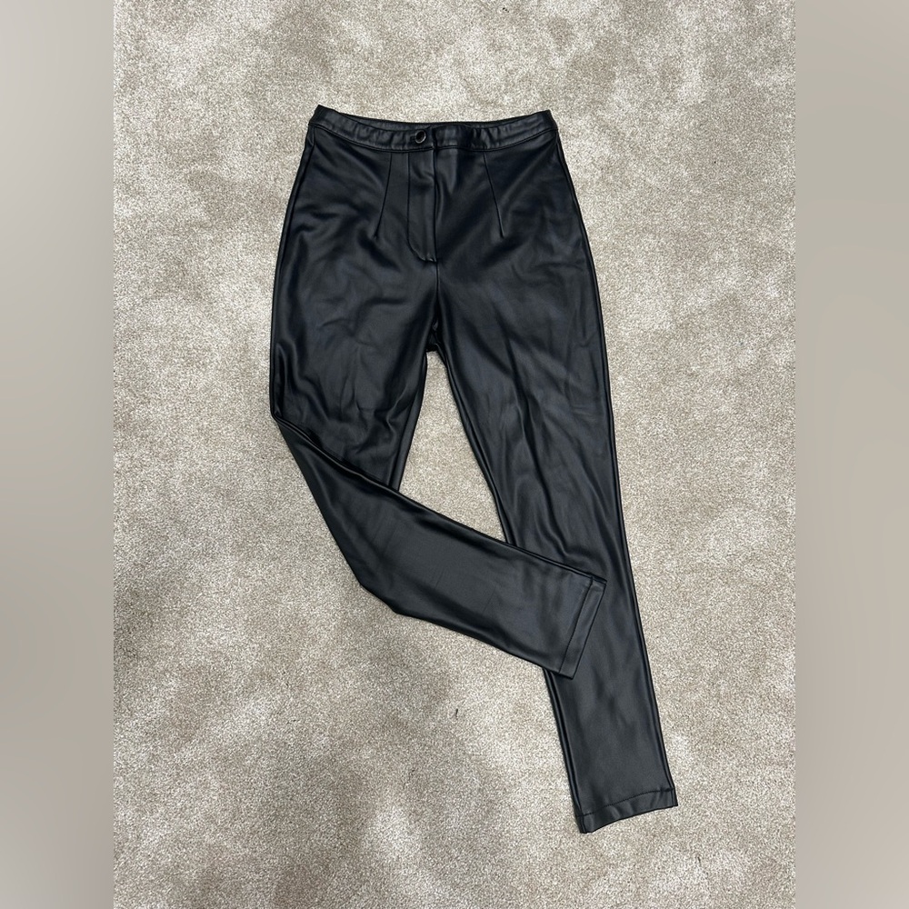 Fashion Nova Black Leather Pants